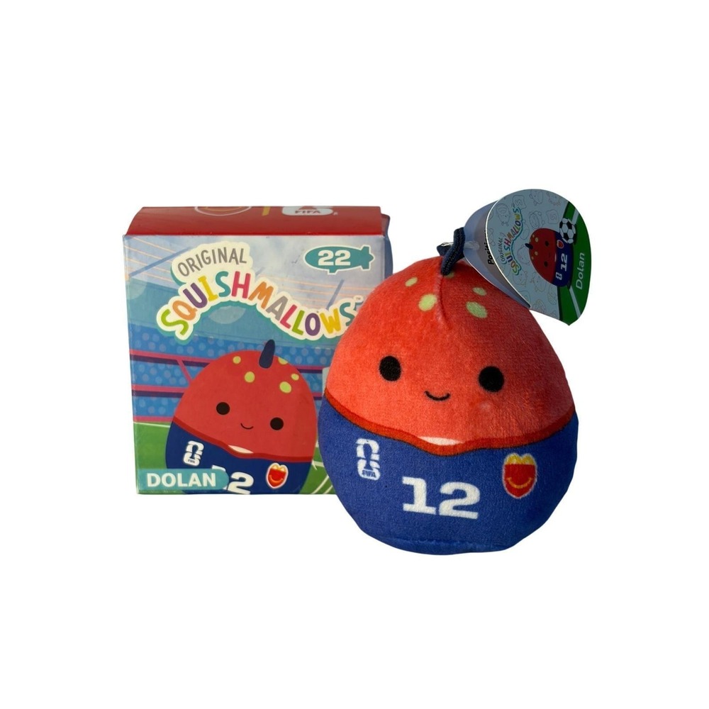McDonalds Happy Meal toy Squishmallows #22 Dolan FIFA Soccer Plush with Box